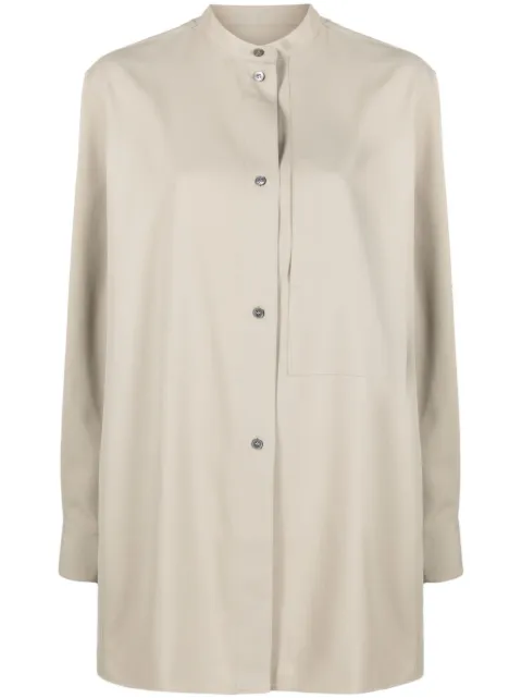 Studio Nicholson Kavali long-sleeve shirt Neutrals KAVALISNW1137