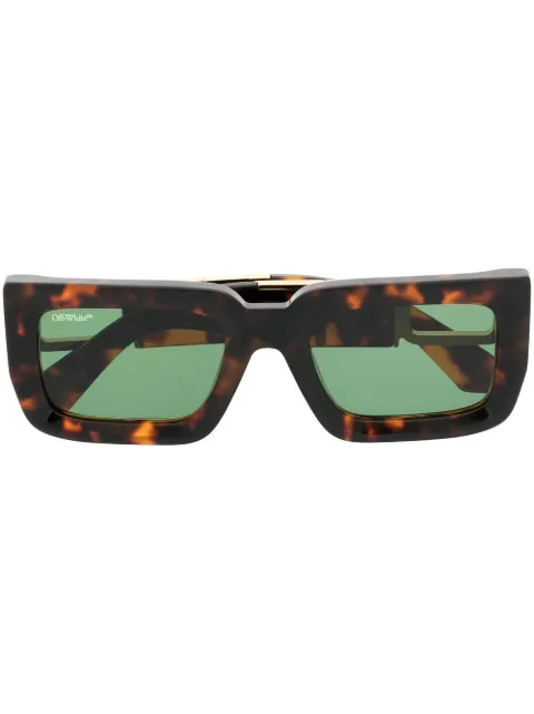 Off-White Eyewear tortoiseshell square-frame sunglasses Brown OERI073S23PLA0016055