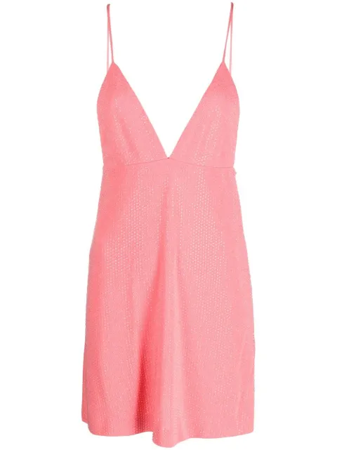 DSQUARED2 strass mini dress Pink S75CV0604S22679