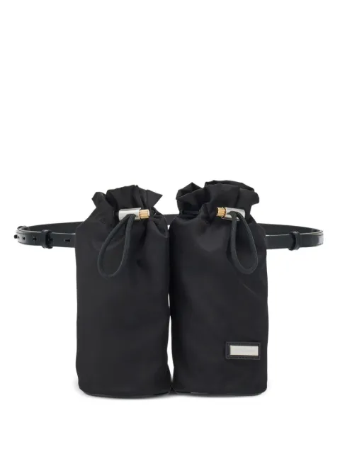 Ferragamo double-pouch belt bag Black 760508