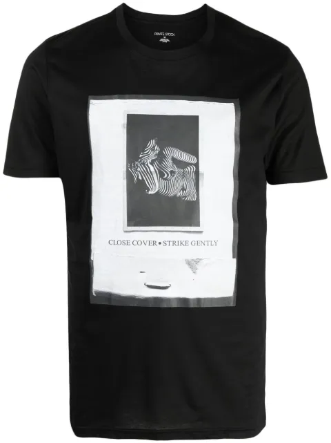 Private Stock graphic-print T-shirt Black PS08ADT04