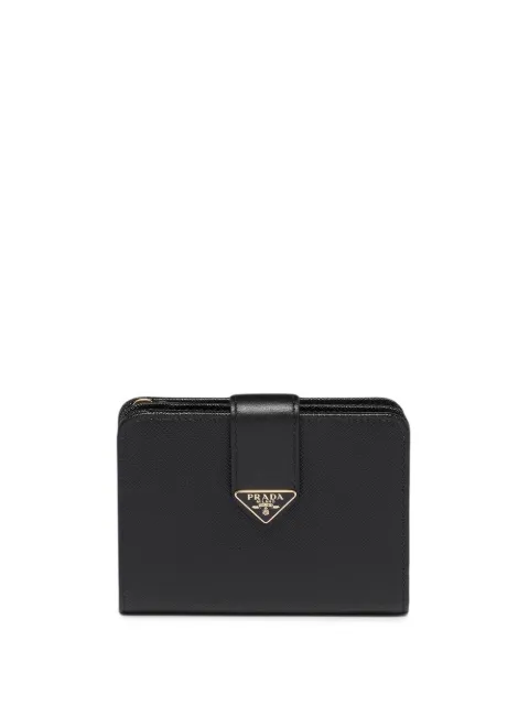 Prada small leather logo-detail wallet Black 1ML0182DYG