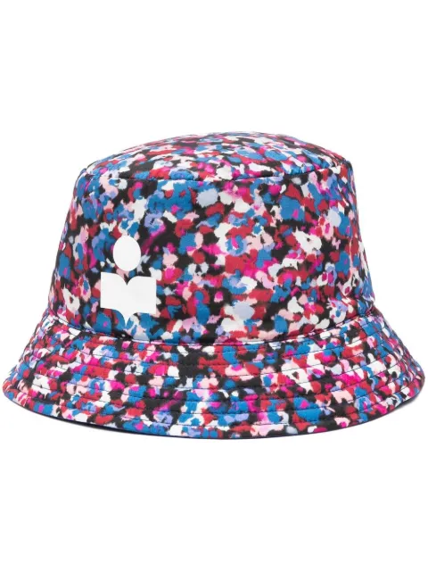 ISABEL MARANT all-over graphic-print bucket hat Blue CU003XFAA1C16A