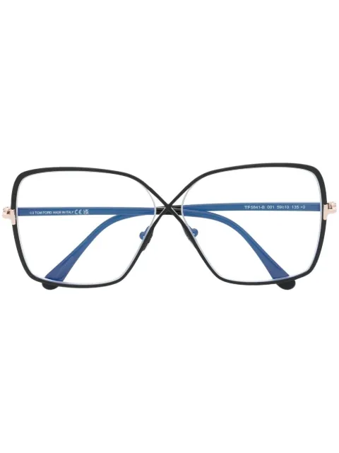 TOM FORD Eyewear crossover square-frame glasses Black TF5841B