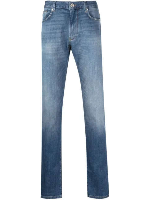 Emporio Armani faded-effect straight-leg jeans Blue 3R1J061D09Z