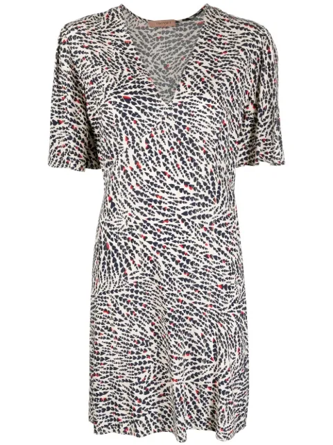 TWINSET graphic-print midi dress Neutrals 231TP2743