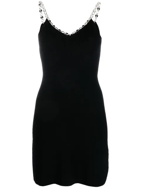 Rabanne chain-straps mini dress Black 23PMRO525ML0200