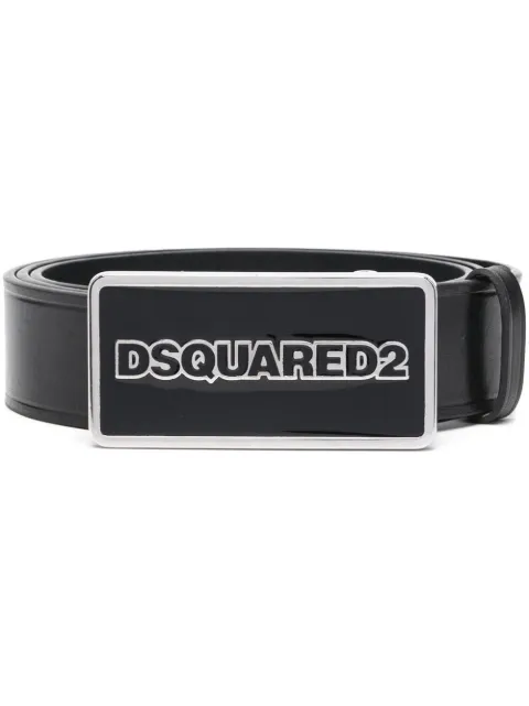 DSQUARED2 Dsquared2 logo plaque belt Black BEM043412904309