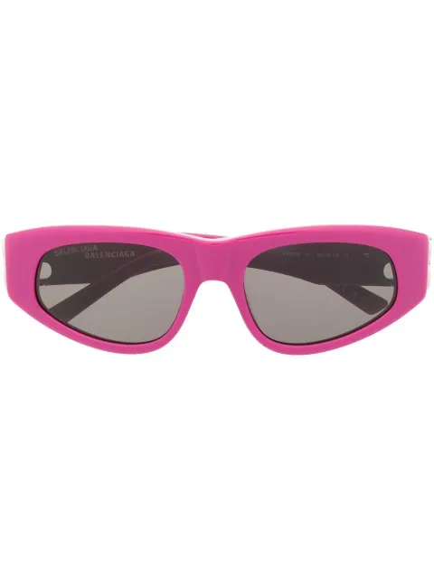 Balenciaga Eyewear logo-plaque cat-eye sunglasses Purple BB0095S017
