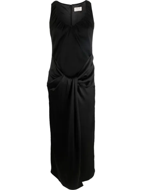 V:PM ATELIER knot-detail sleeveless dress Black WS13B