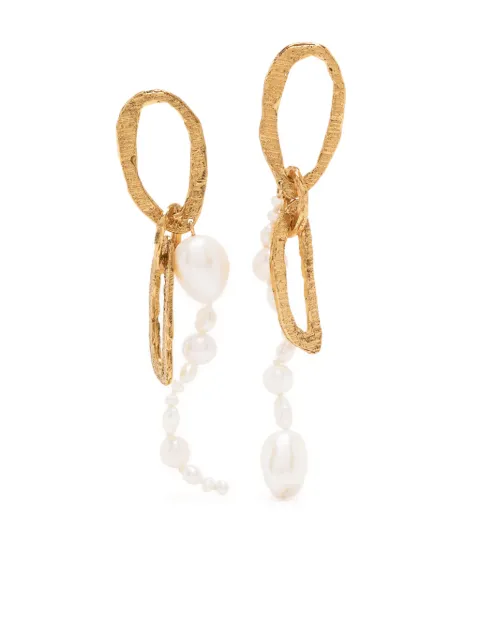 LOVENESS LEE Aris pearl-embellished earrings Gold ARISEARRINGSGOLD