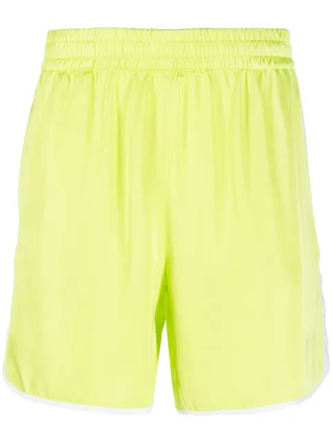 BLUE SKY INN contrasting-sides track shorts Green BS2301ST014