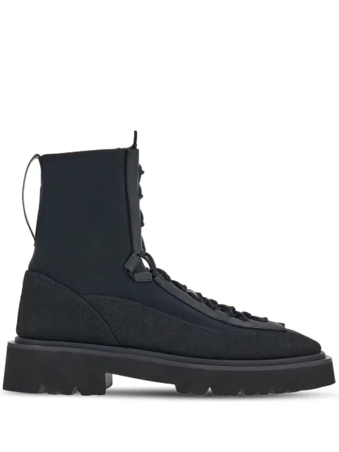 Ferragamo lace-up combat boots Black 760644