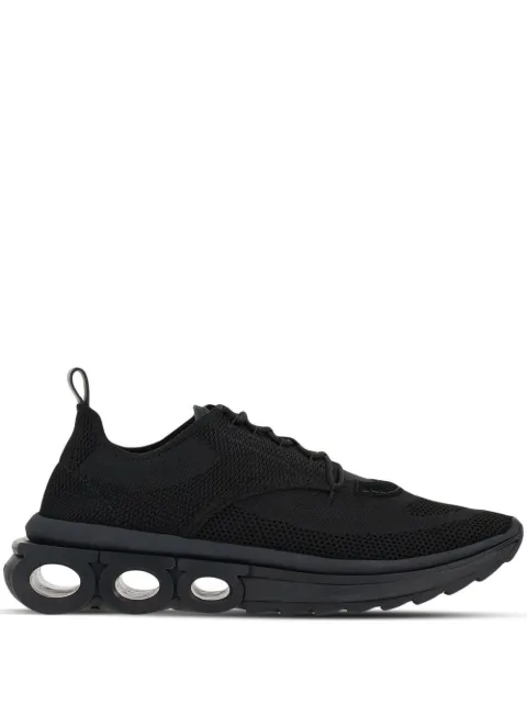 Ferragamo Gancini-plaque low-top sneakers Black 760871