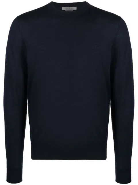 Corneliani fine-knit long-sleeve jumper Blue 91M5383125129