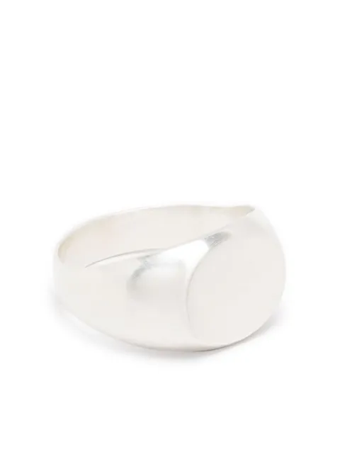 Jil Sander silver signet band ring Silver J29UQ0002J12002