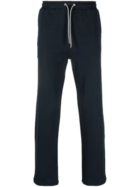 Corneliani drawstring cotton track pants Blue 91G5693125064