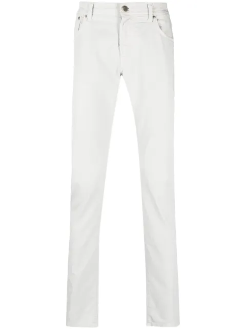 Corneliani low-rise skinny trousers Grey 914JN23120147