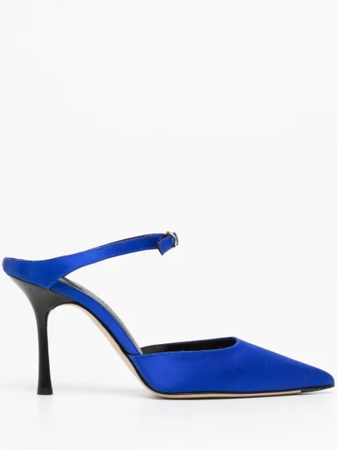 Victoria Beckham Jordy satin mules Blue BE40042B17172