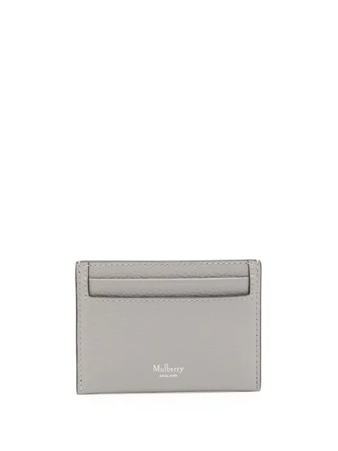 Mulberry Continental embossed-logo leather carholder Grey RL4644205C919