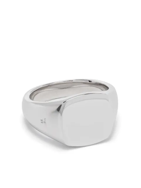 Tom Wood Kay polished signet ring Silver 100567