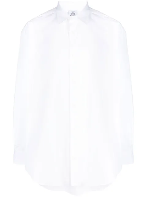 VETEMENTS logo-print long-sleeves shirt White UE63SH191W