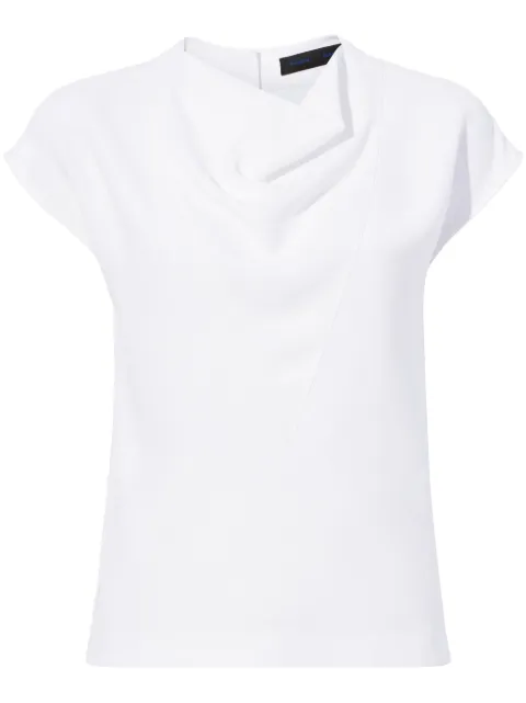 Proenza Schouler Matte Viscose Crepe Shell Top White R2344012BY116