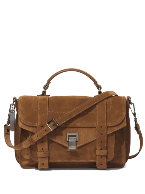 Proenza Schouler medium PS1 suede crossbody bag Brown H00002C012C