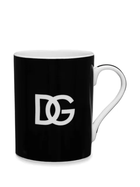 Dolce & Gabbana DG print porcelain mug Black TC0079TCAK3