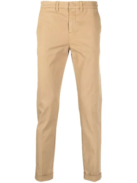 Fay slim-fit leg trousers Brown NTM8646187TGUR