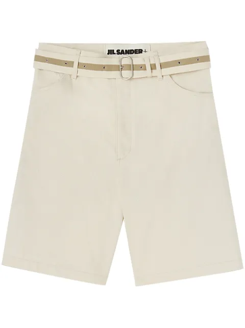 Jil Sander belted bermuda shorts White J47KA0123J46545
