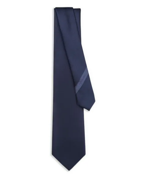 Ferragamo twill-weave silk tie Blue 763129