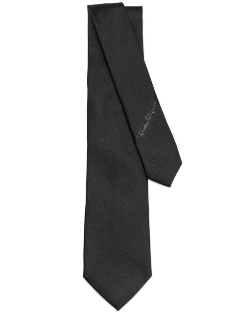 Ferragamo silk tie Black 763128