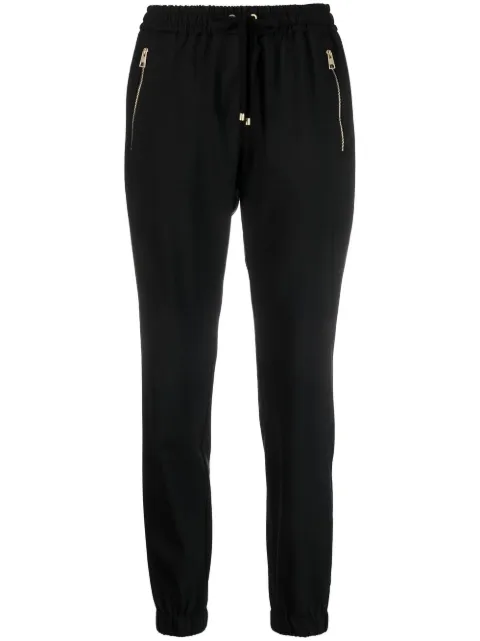 Lorena Antoniazzi virgin wool-blend track pants Black P2340PA32A3180