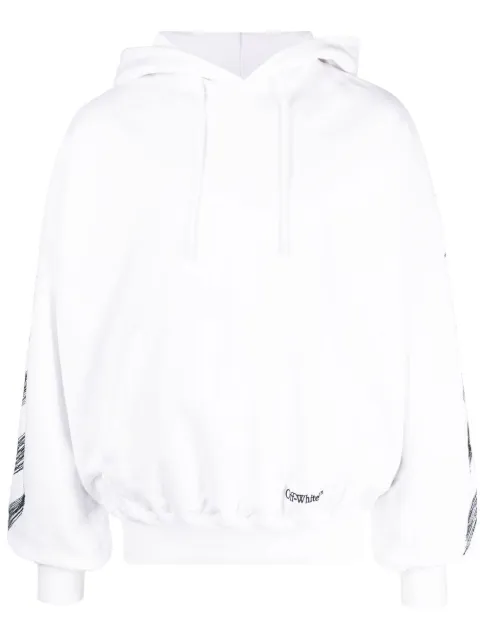 Off-White Diag Scribble print hoodie White OMBB110S23FLE0050110