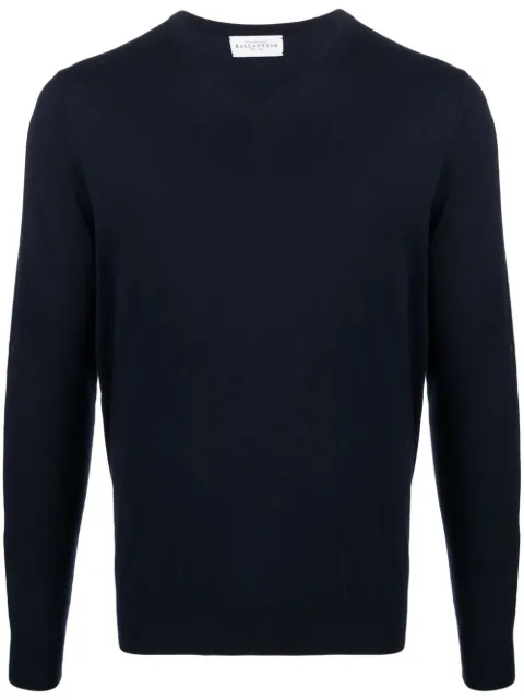 Ballantyne round-neck cotton cardigan Blue B2P00118C23