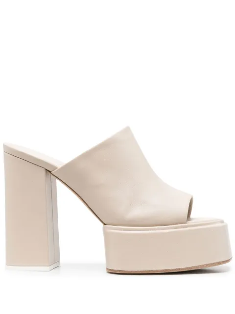 3juin leather sandals Neutrals 323SE005O