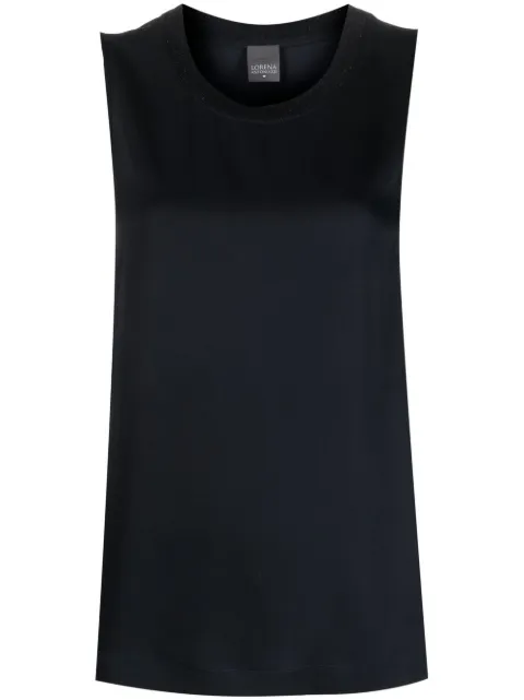 Lorena Antoniazzi cotton-blend tank top Blue P2305TS01A3612