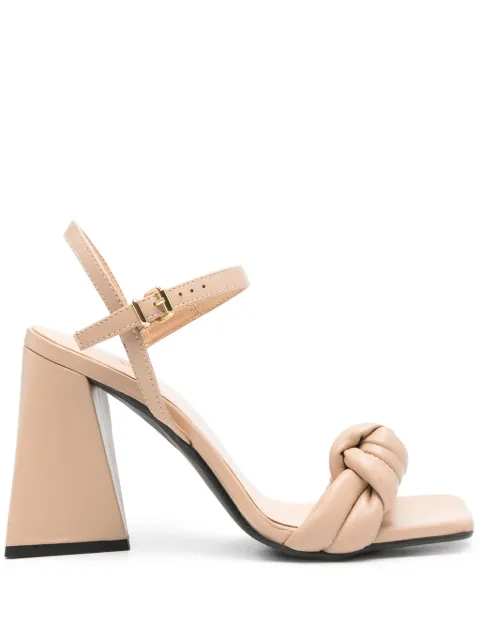VAMSKO Eden 100mm leather sandals Neutrals 57101777