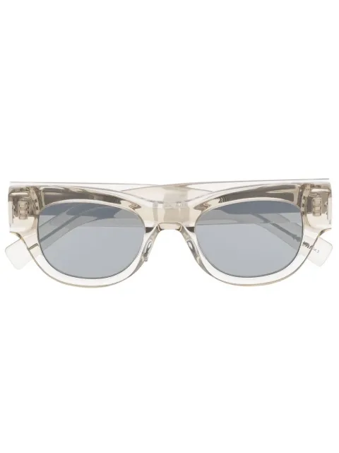Saint Laurent Eyewear square-frame transparent sunglasses Grey SL573