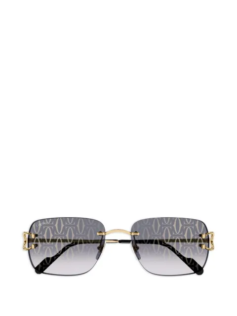 Cartier Eyewear patterned-lenses sunglasses Gold CT0330S