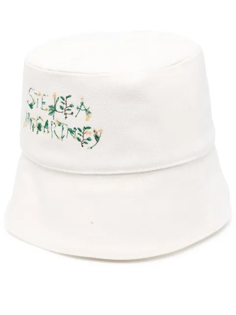 Stella McCartney embroidered-logo bucket hat White 900453WP0165