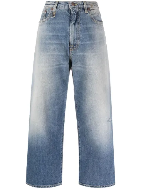 R13 distressed-finish denim jeans Blue R13WD049D100A