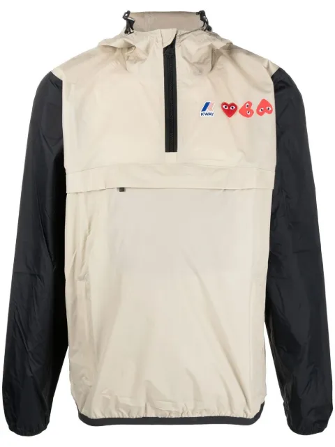 Comme Des Garçons Play hooded pullover jacket Neutrals P1J506051