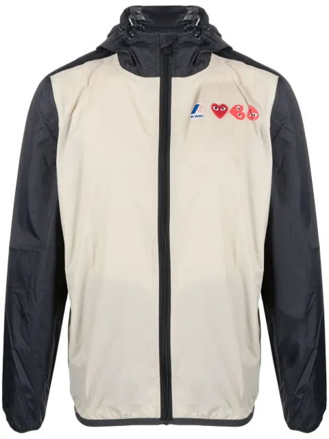 Comme Des Garçons Play lightweight hooded jacket Neutrals P1J505051