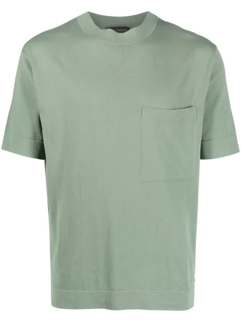 Dell'oglio crew-neck cotton T-shirt Green CR14R520