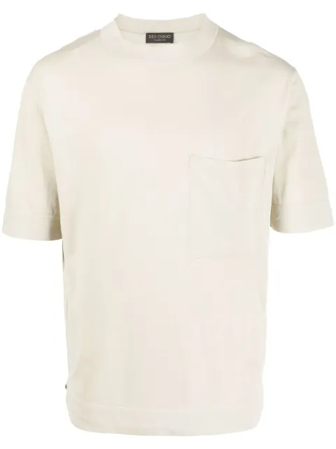 Dell'oglio chest-pocket plain T-shirt Neutrals CR14R040