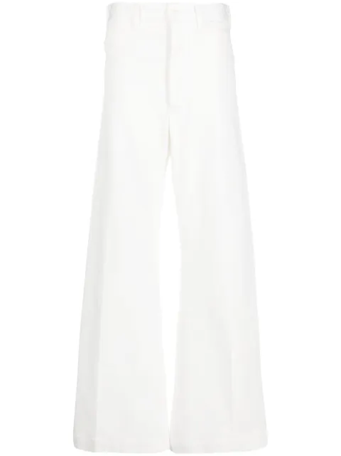 Polo Ralph Lauren high-waisted stretch-cotton palazzo pants White 211909526001