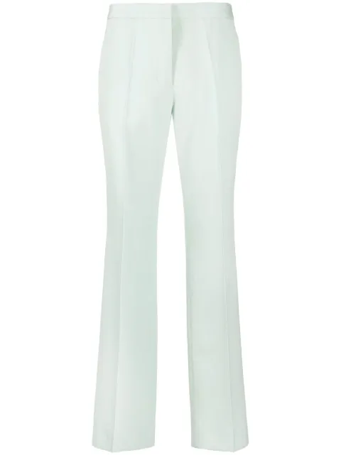 Jil Sander pressed-crease tailored trousers Blue J01KA0102J40021