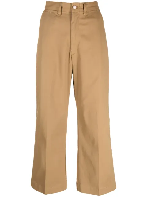 Polo Ralph Lauren high-waisted cropped trousers Neutrals 211873988001
